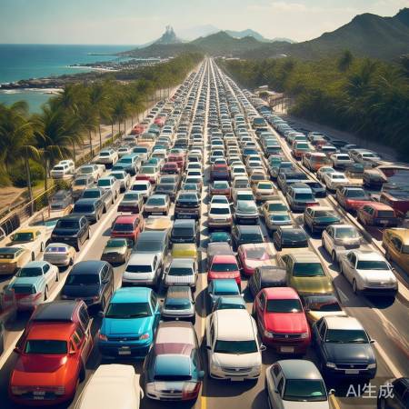 “小岛堵车成风景”