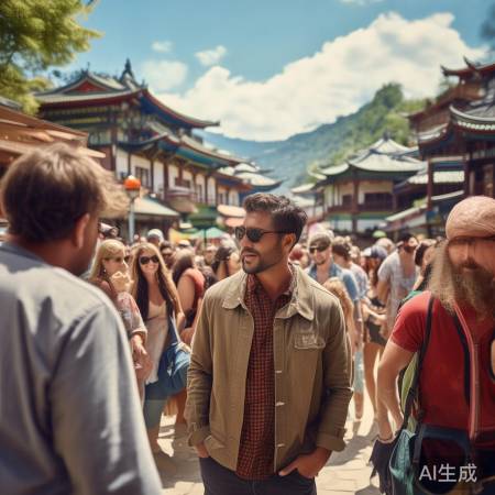 大牌艺人景区新风尚