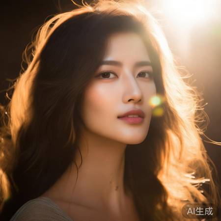 娜扎顶光美照，阳光滤镜