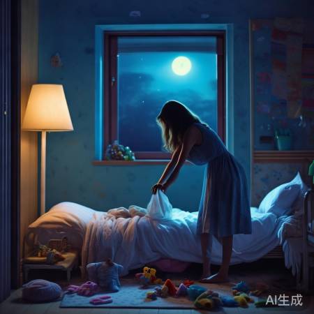 妈妈深夜整理乱房间