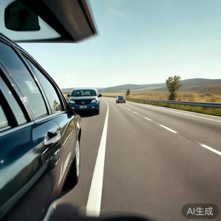 高速路上，保持安全车距