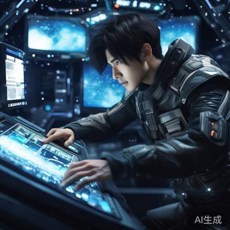 秦彻专注训练太空设备