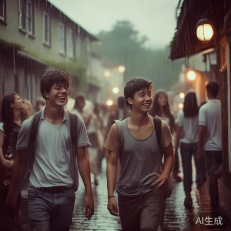 雨中漫步，美好回忆