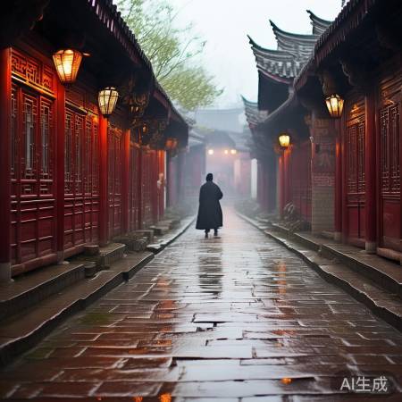 平遥古韵，秋景如画