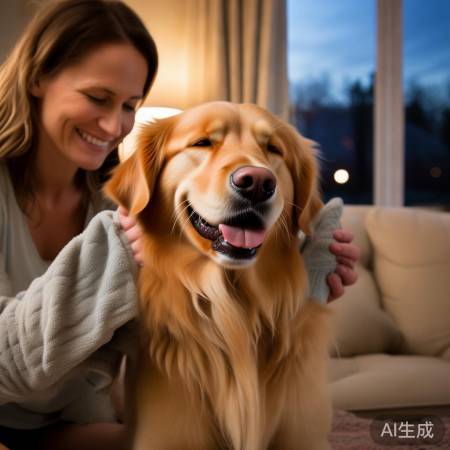 “湿毛巾擦拭宠物毛发，减少毛发