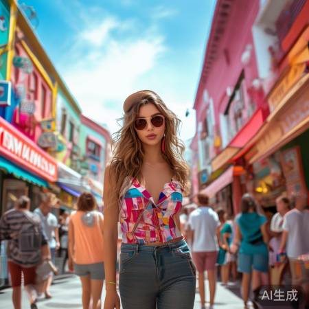 杨幂破洞街拍引关注