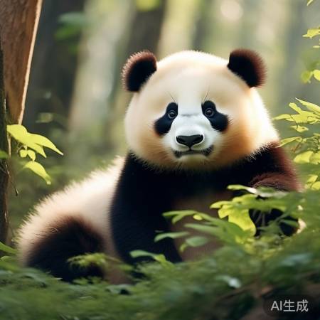 萌兰熊猫萌态可掬，自然魅力吸粉