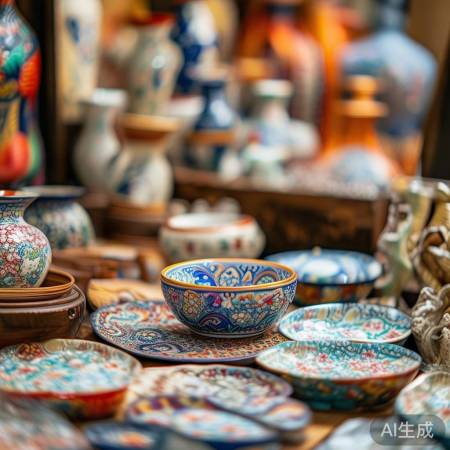 朝鲜手工艺品展