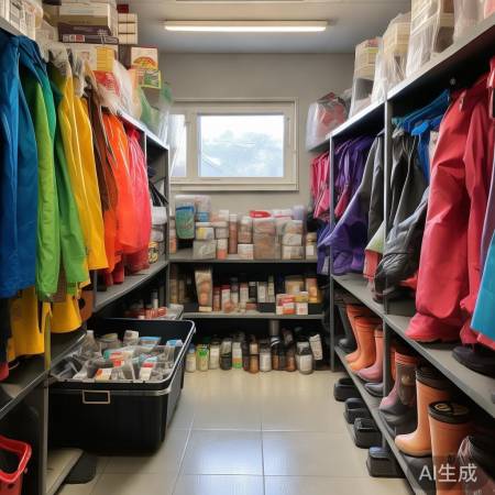 防汛物资准备中