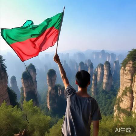 小哥挥国旗引热议