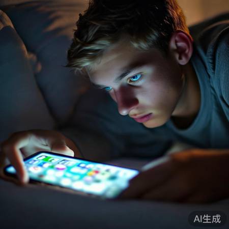 侧躺玩手机伤眼需警惕