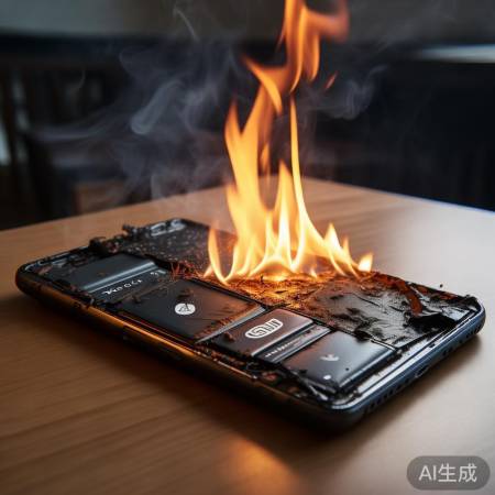 小米手机因电池自燃