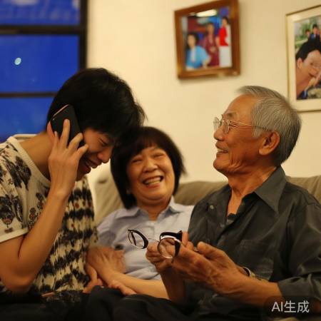 孝顺儿子关爱父亲