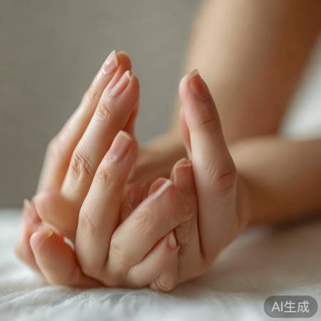 女性手部线条流畅优美
