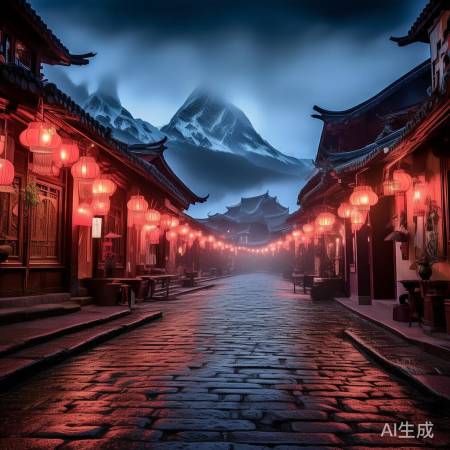 丽江古城夜景迷人