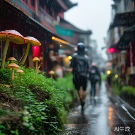 雨后西安清新街头