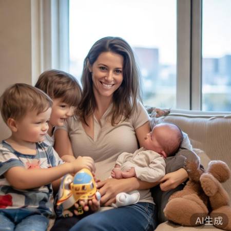 郭敬明晒方媛三胎合照