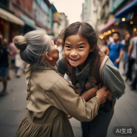 奶奶遇险，女孩勇敢救出，感人瞬