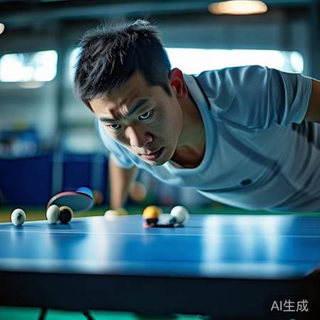 王楚钦刻苦训练，精益求精