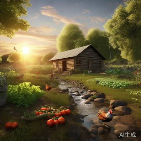 田园清晨,自然宁静