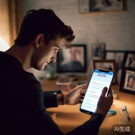 儿子翻朋友圈加好友，好友询问商