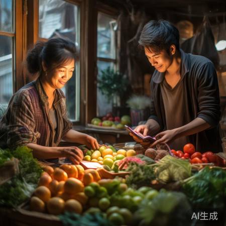 母子努力，共度难关