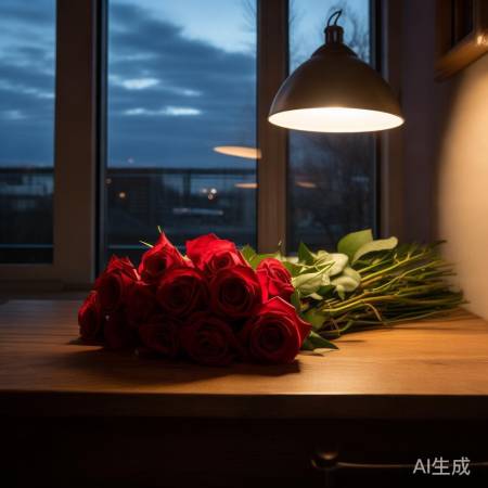 杨振宁办公室神秘鲜花