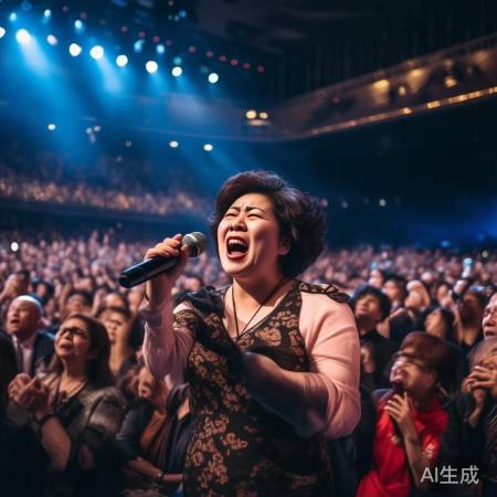 郑丽文演绎爱国歌曲，泪洒现场