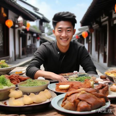 王俊凯乌镇品美食