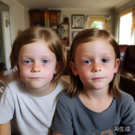 龙凤胎眼型差异大