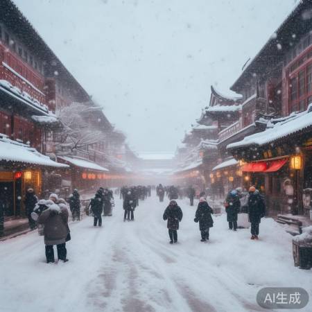 保定大雪，火了一把