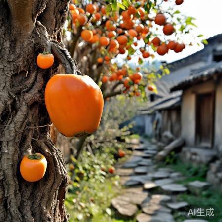 柿子历史悠久，诗经中已有记载。