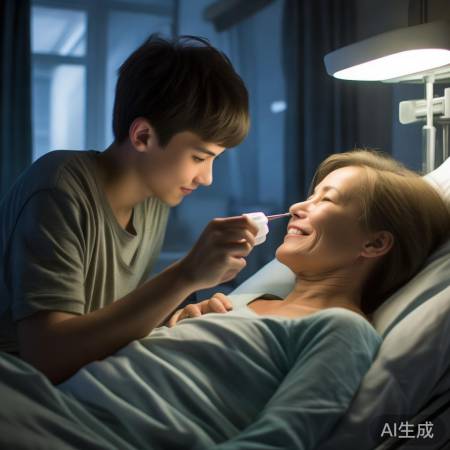 陪母住院，尽孝幸福