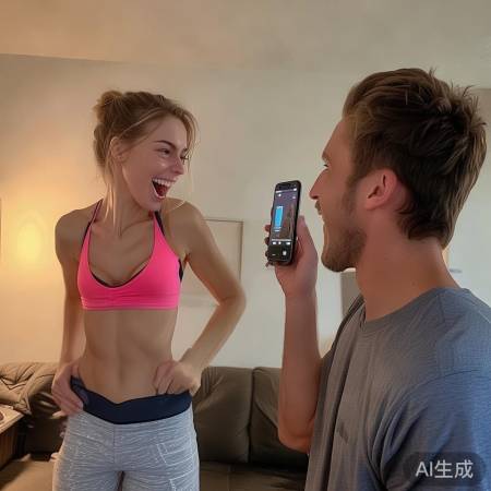 苗苗健身晒照，郑恺逗趣回复