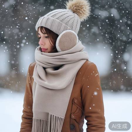 围巾帽子，造型加分