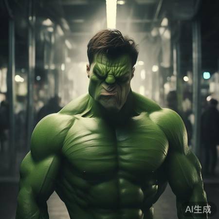 范丞丞cos绿巨人，竞争压力大