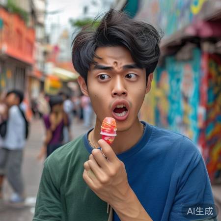 成毅新花样,假吃技术高超