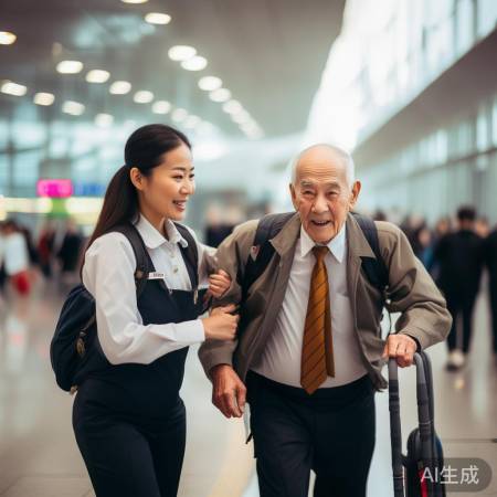 深圳机场用心关怀行动不便旅客