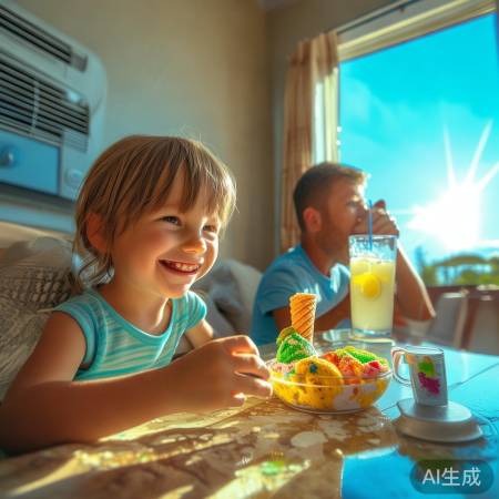 夏日高温，空调常客，防晒吃冰甜