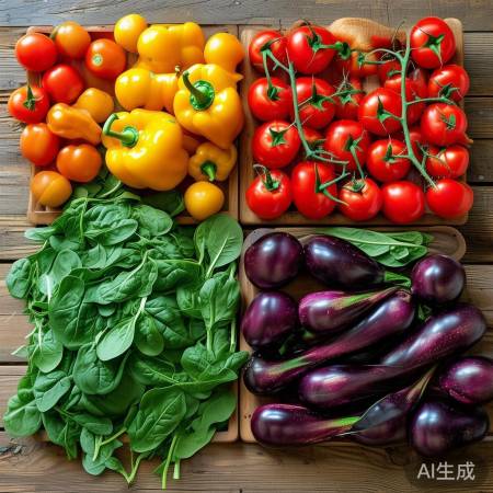 食物颜色丰富，营养更均衡