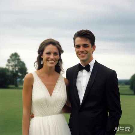 新人婚纱照成美好回忆