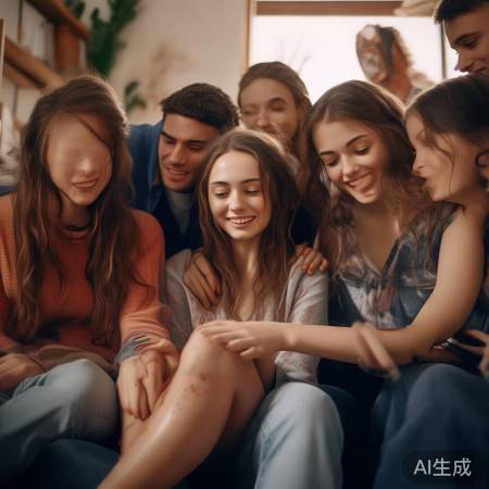 聚餐后意外摔跤，友谊珍贵。