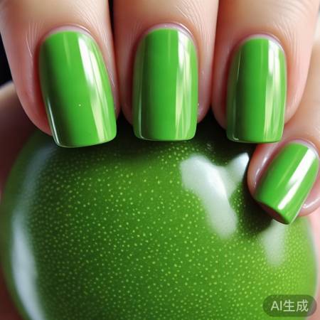 绿番茄美甲，源自国外风潮