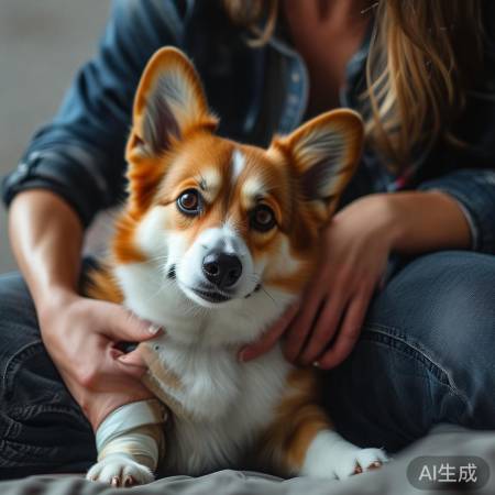 柯基犬受伤,主人冲动受罚