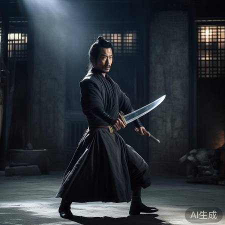 演员敬业，剑术侠客风