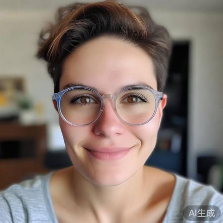 方圆脸选镜技巧