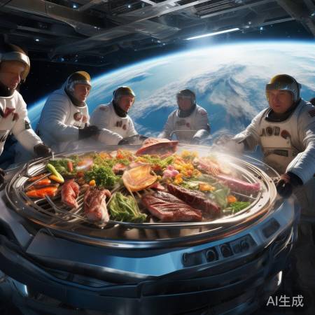 太空零重力烧烤美食