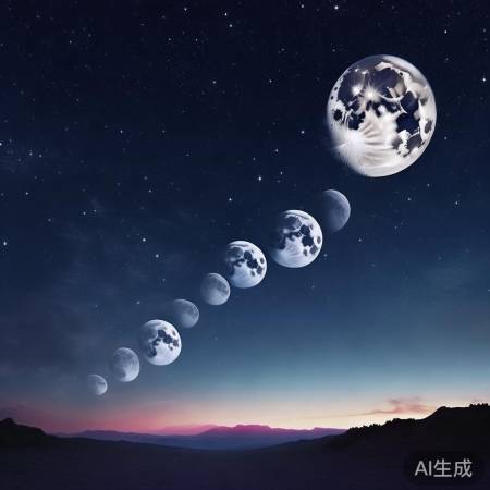 月亮相位变化全过程