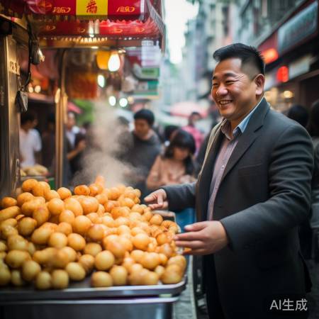 烤冻土豆走红街头