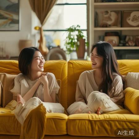 欧阳娜娜送沙发，姐妹情深